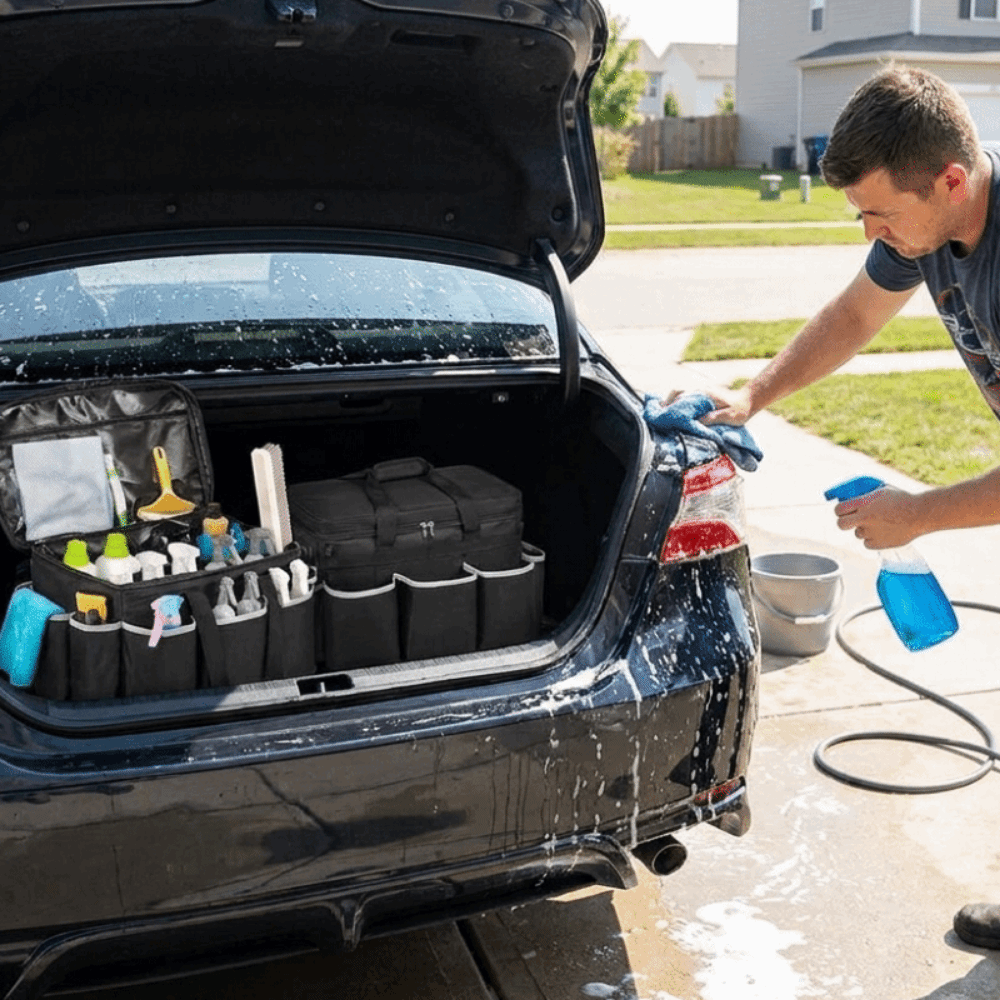 Heavy Equipment Washing - Wasserdichte Autowasch-Werkzeugtasche Verstellbarer Schultergurt Große Kapazität