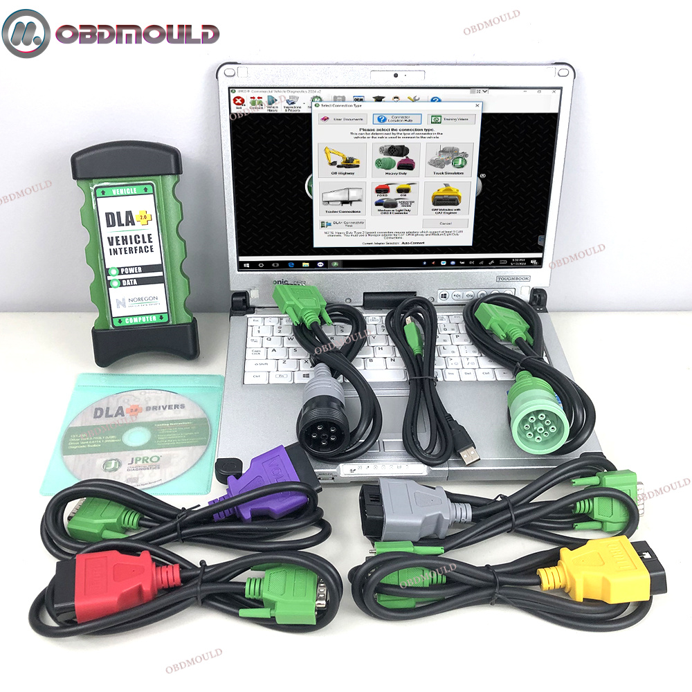 Heavy Equipment Software - ForJ-pro DLA Diagnosegerät DLA+CFC2 Laptop 2.0