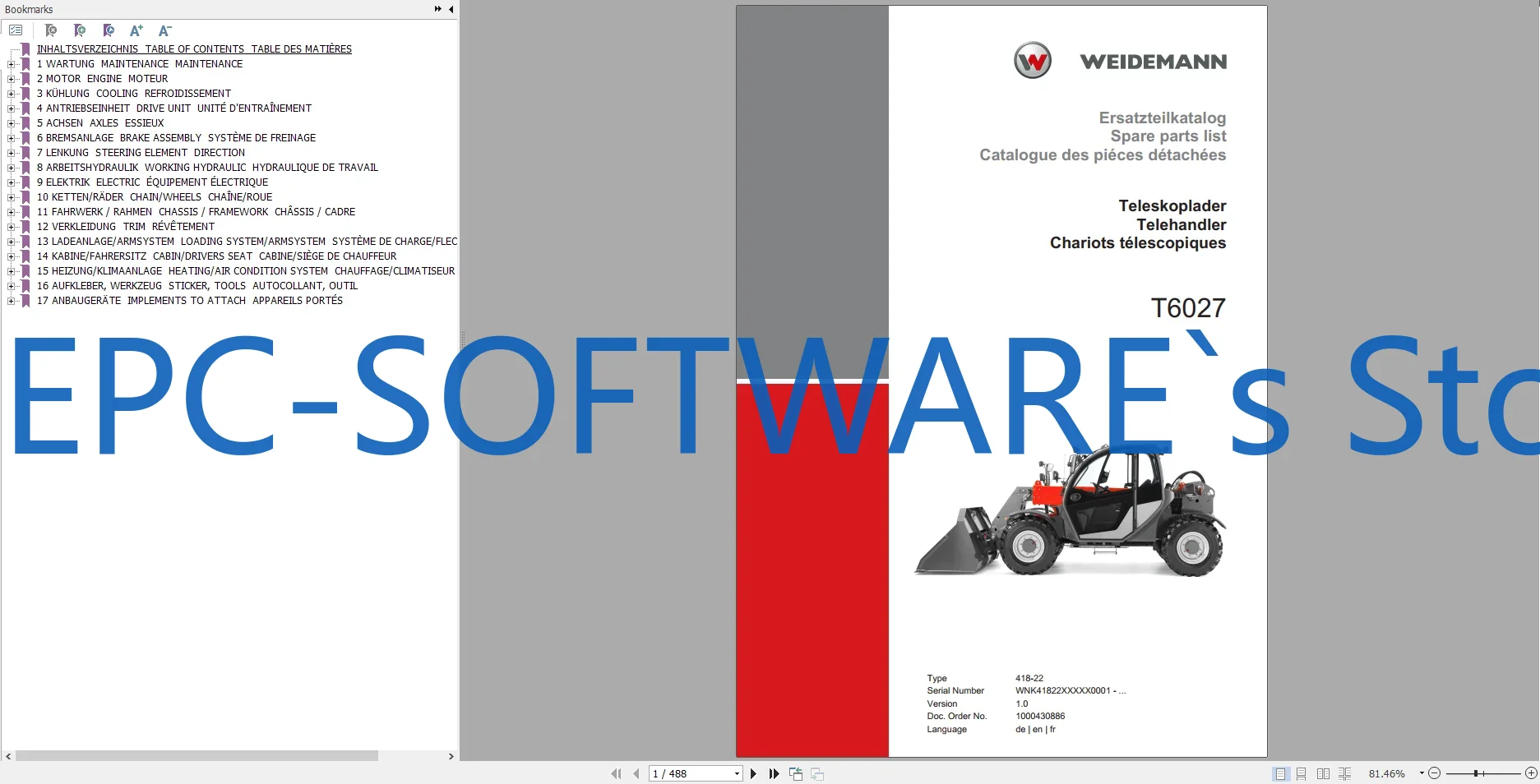 EPC-SOFTWARE Weidemann Heavy E – Heavy Equipment Software Bewertung und Preis
